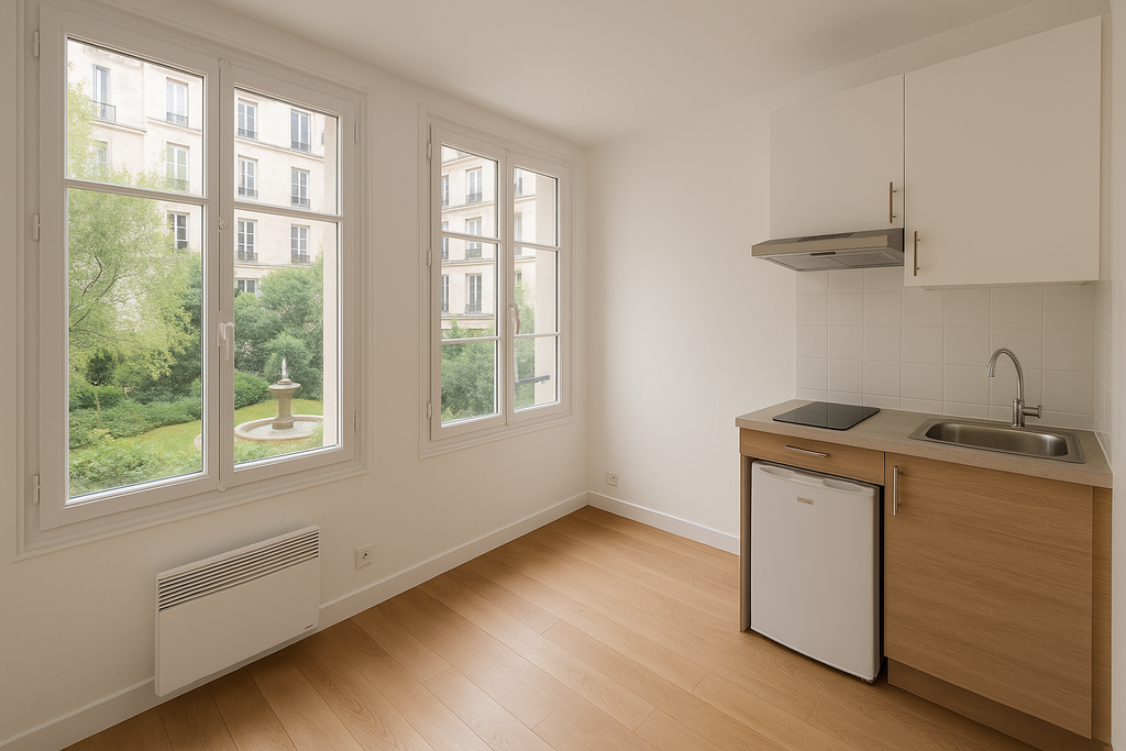 Studio lumineux 11,60 m² – Rue Lecourbe – 2ᵉ étage