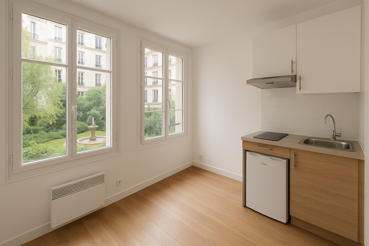 Studio lumineux 11,60 m² – Rue Lecourbe – 2ᵉ étage