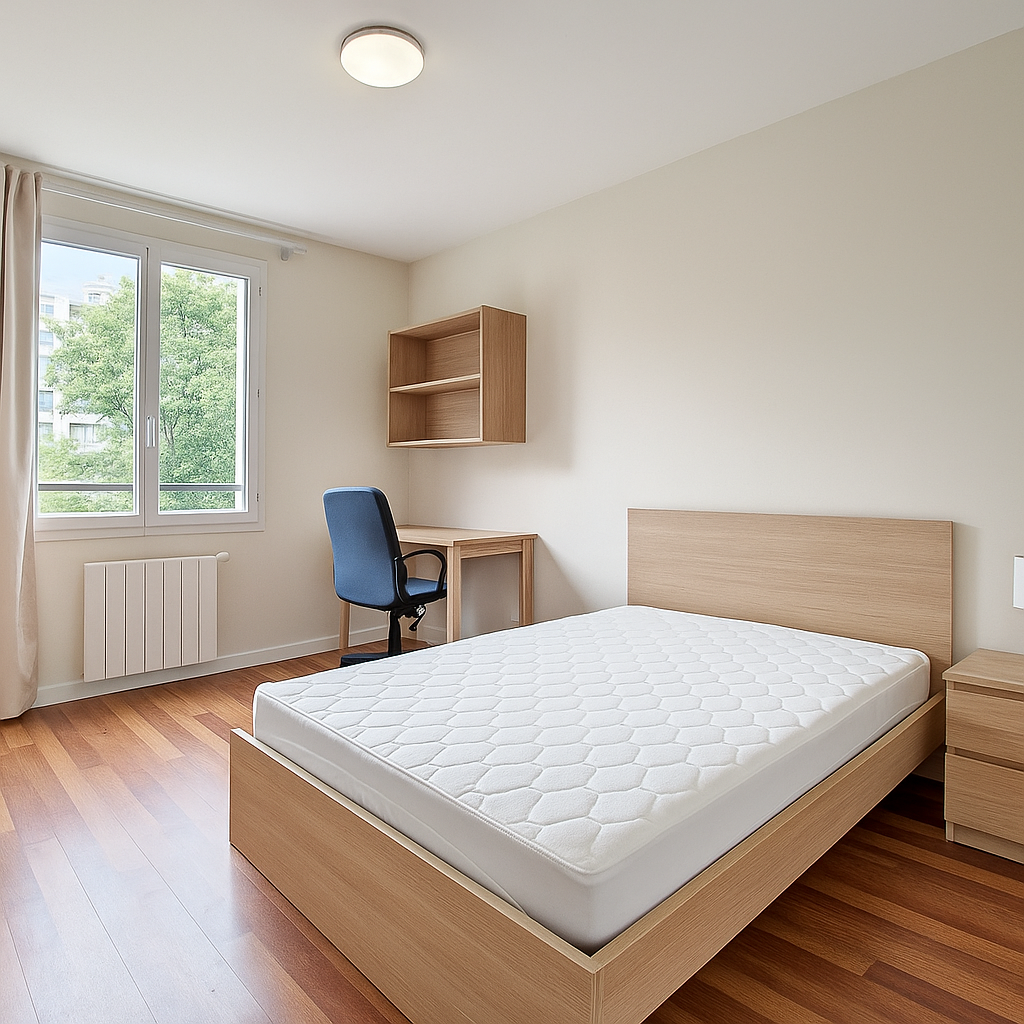 Beau studio meublé 31 m² – Rue Salomet – Résidence avec salle de sport et coworking