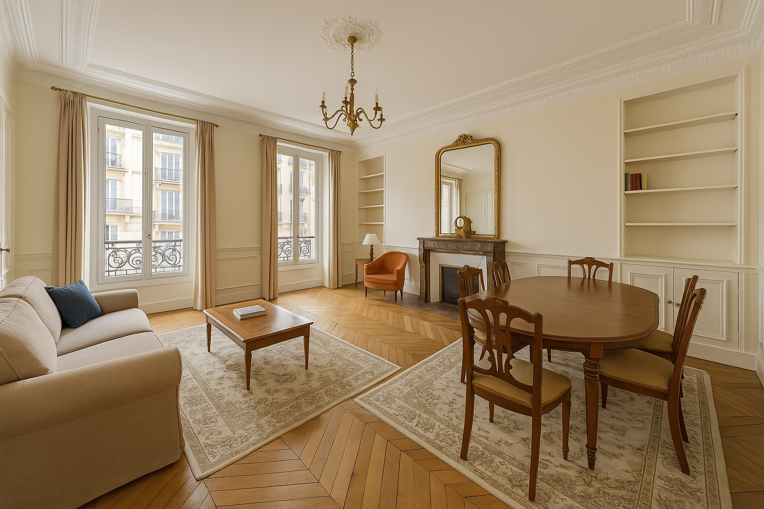 Duplex familial 130 m² – Rue de la Tour – 4ᵉ et 5ᵉ étages avec ascenseur