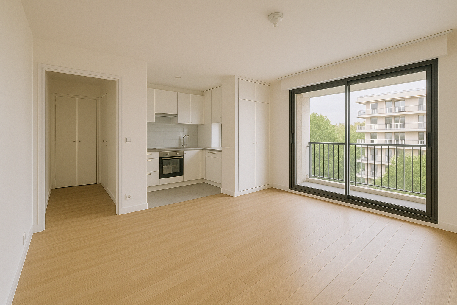 Grand studio restauré – 4e étage – Paris